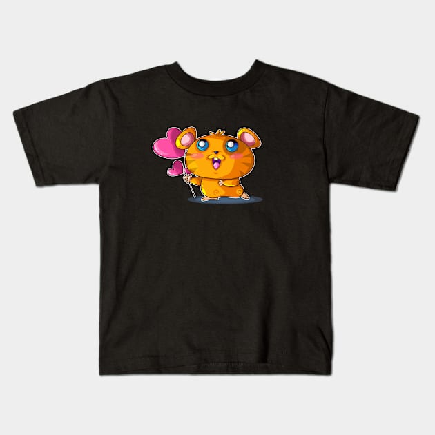 Hamster Kids T-Shirt by vancamelot